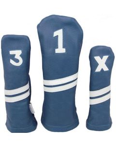 Leder Headcover Blau