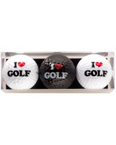 Golfbälle I Love You