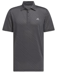 Ultimate 365 Mesh Print Polo, Schwarz-Grau