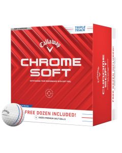 Chrome Soft Triple Track White 48 Pack