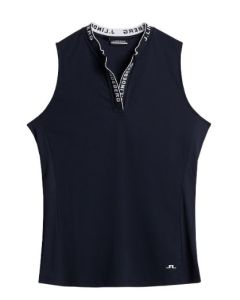 Leya Sleeveless Top, Navy Damen