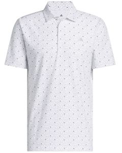 Ultimate365+ Soft Print White Poloshirt, Herren